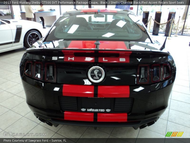Black / Shelby Charcoal Black/Red Accent Recaro Sport Seats 2013 Ford Mustang Shelby GT500 SVT Performance Package Coupe