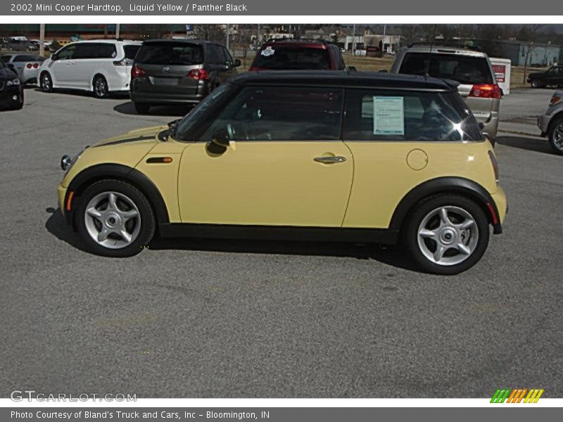 Liquid Yellow / Panther Black 2002 Mini Cooper Hardtop