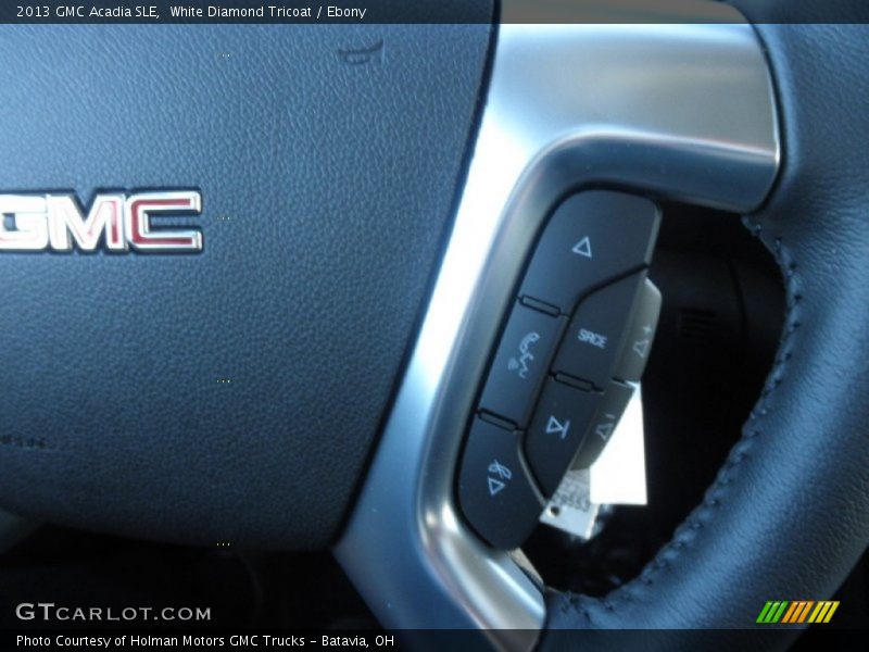 White Diamond Tricoat / Ebony 2013 GMC Acadia SLE