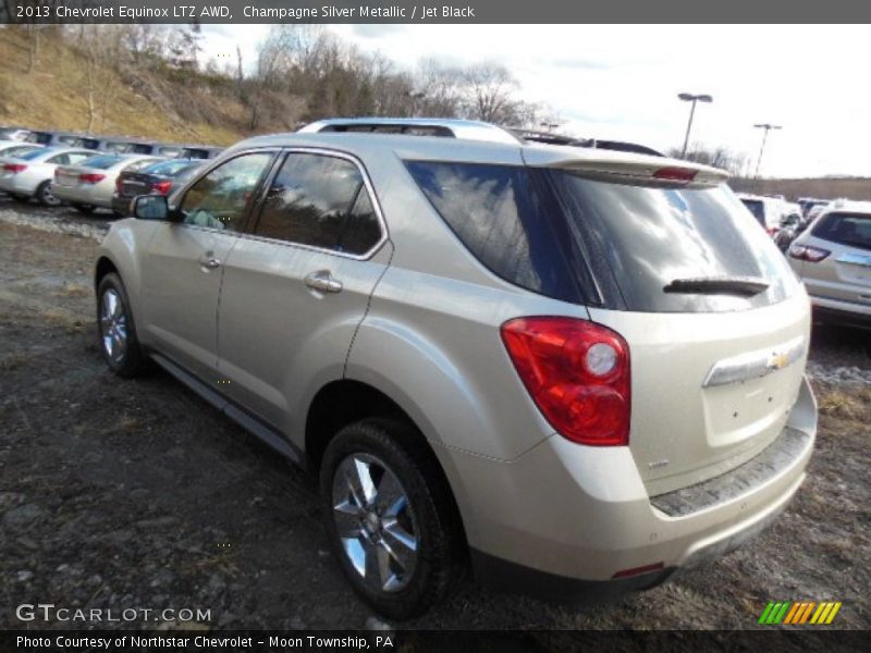 Champagne Silver Metallic / Jet Black 2013 Chevrolet Equinox LTZ AWD