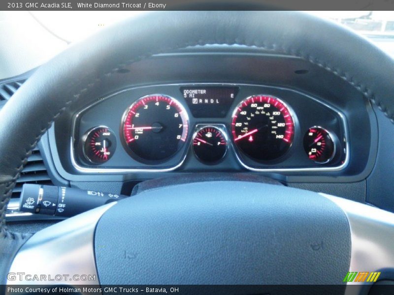 White Diamond Tricoat / Ebony 2013 GMC Acadia SLE