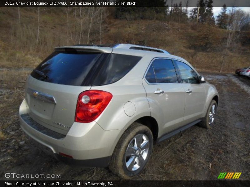 Champagne Silver Metallic / Jet Black 2013 Chevrolet Equinox LTZ AWD