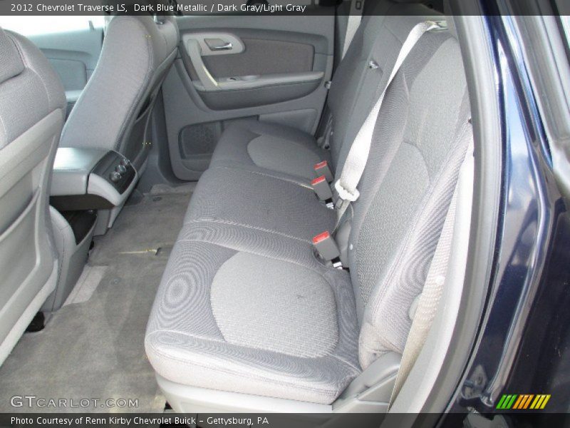 Dark Blue Metallic / Dark Gray/Light Gray 2012 Chevrolet Traverse LS