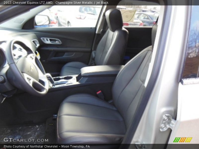 Champagne Silver Metallic / Jet Black 2013 Chevrolet Equinox LTZ AWD