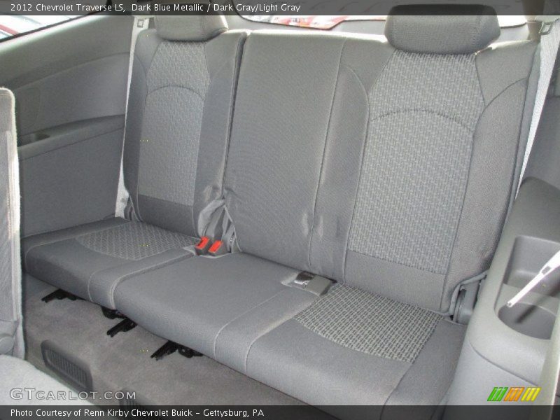 Dark Blue Metallic / Dark Gray/Light Gray 2012 Chevrolet Traverse LS