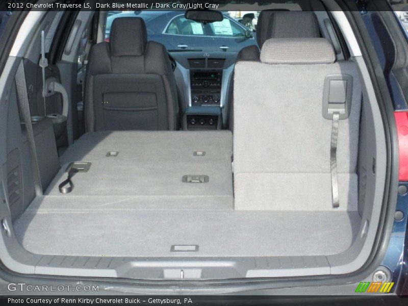 Dark Blue Metallic / Dark Gray/Light Gray 2012 Chevrolet Traverse LS