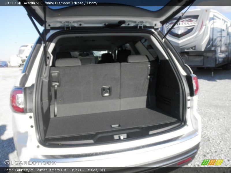 White Diamond Tricoat / Ebony 2013 GMC Acadia SLE