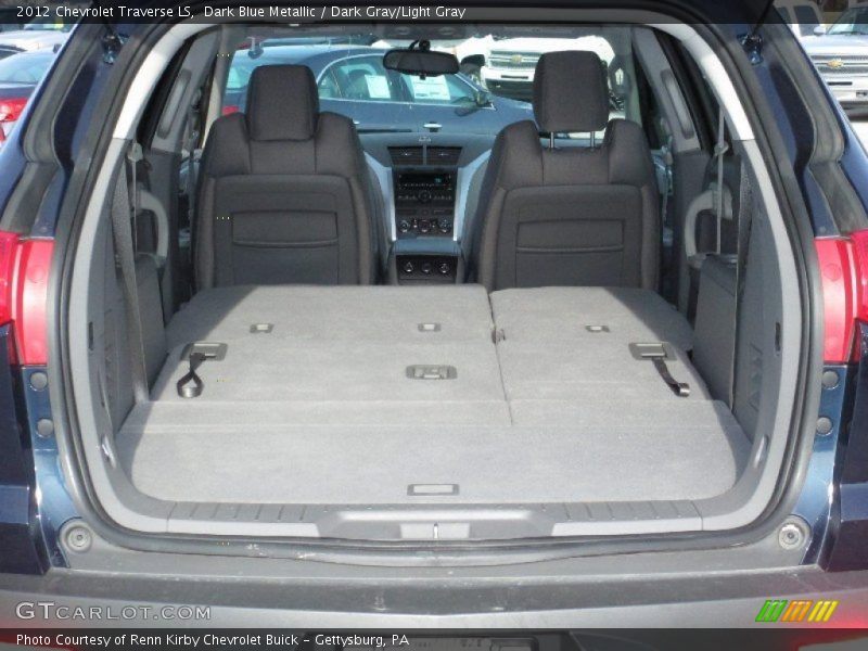Dark Blue Metallic / Dark Gray/Light Gray 2012 Chevrolet Traverse LS