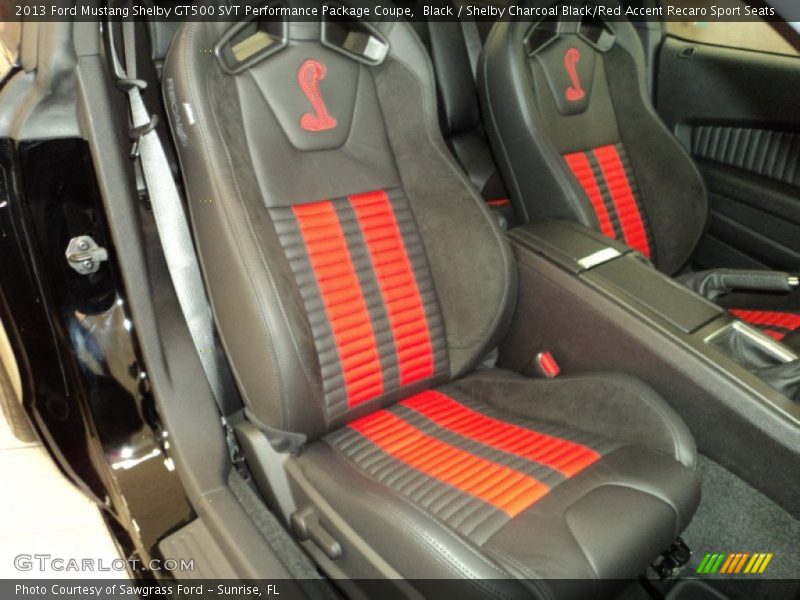 Front Seat of 2013 Mustang Shelby GT500 SVT Performance Package Coupe