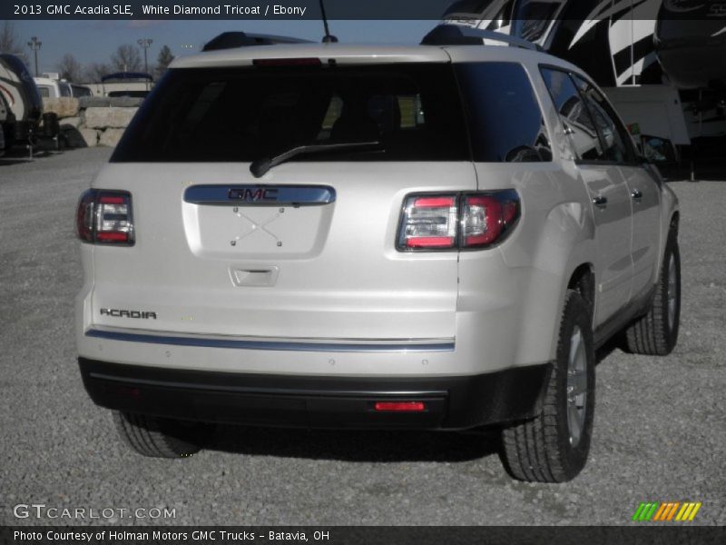 White Diamond Tricoat / Ebony 2013 GMC Acadia SLE