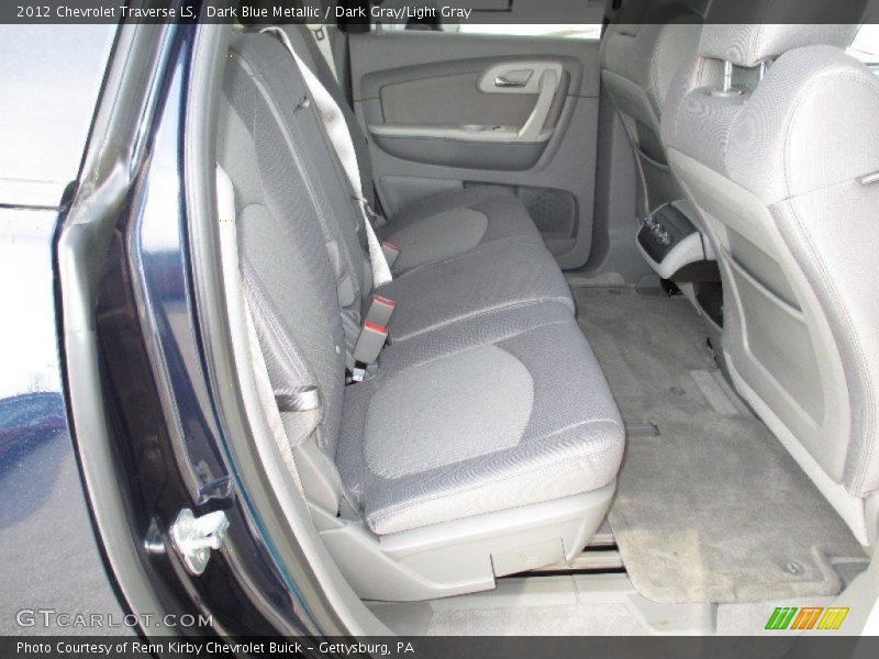 Dark Blue Metallic / Dark Gray/Light Gray 2012 Chevrolet Traverse LS