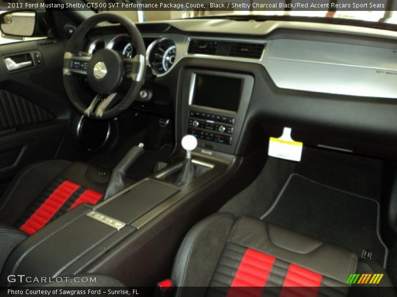 Dashboard of 2013 Mustang Shelby GT500 SVT Performance Package Coupe