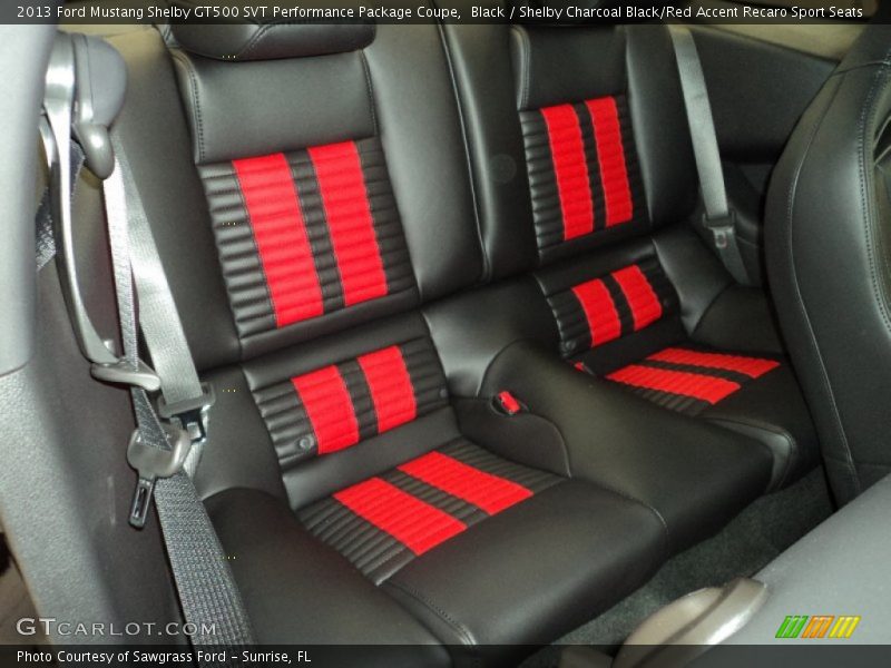 Rear Seat of 2013 Mustang Shelby GT500 SVT Performance Package Coupe
