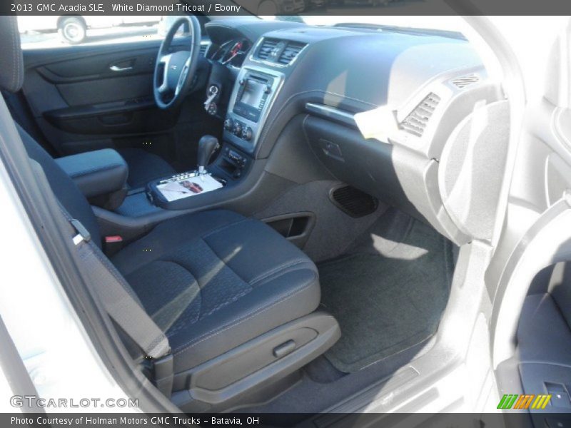 White Diamond Tricoat / Ebony 2013 GMC Acadia SLE