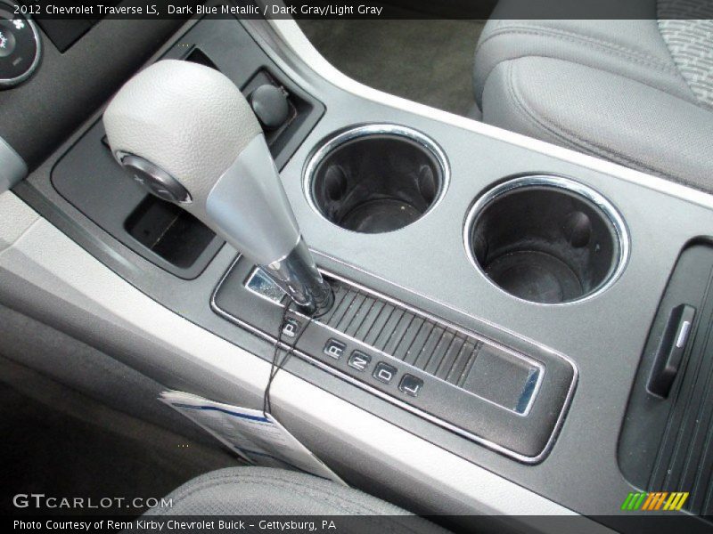 Dark Blue Metallic / Dark Gray/Light Gray 2012 Chevrolet Traverse LS