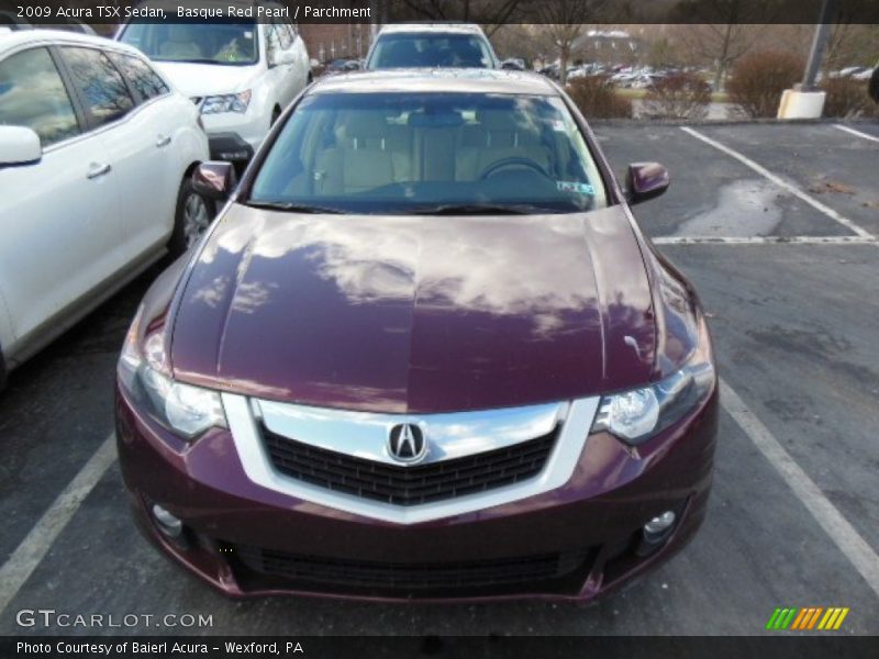 Basque Red Pearl / Parchment 2009 Acura TSX Sedan