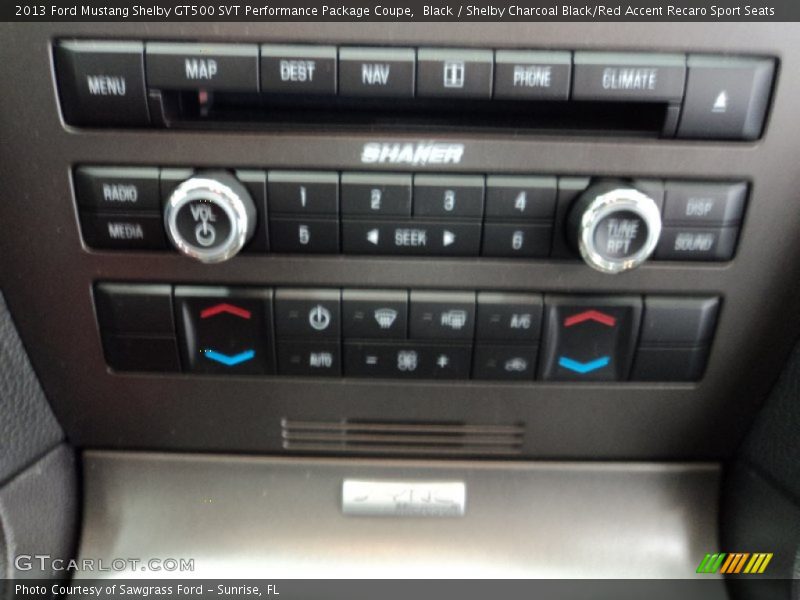 Black / Shelby Charcoal Black/Red Accent Recaro Sport Seats 2013 Ford Mustang Shelby GT500 SVT Performance Package Coupe