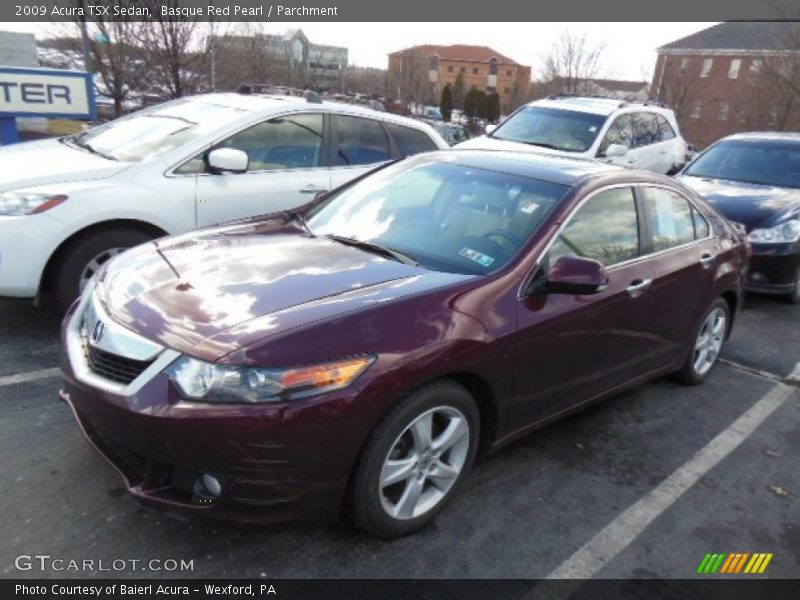 Basque Red Pearl / Parchment 2009 Acura TSX Sedan