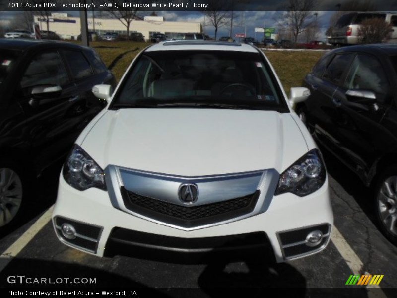 Bellanova White Pearl / Ebony 2012 Acura RDX Technology SH-AWD