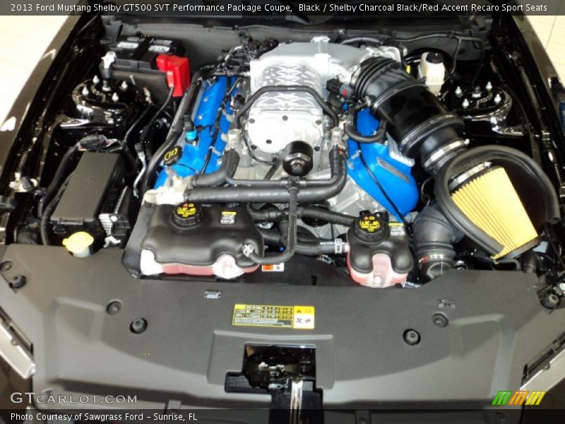 2013 Mustang Shelby GT500 SVT Performance Package Coupe Engine - 5.8 Liter Supercharged DOHC 32-Valve Ti-VCT V8