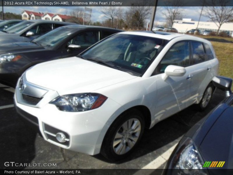 Bellanova White Pearl / Ebony 2012 Acura RDX Technology SH-AWD