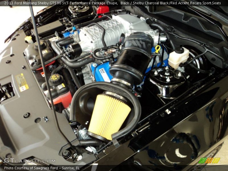  2013 Mustang Shelby GT500 SVT Performance Package Coupe Engine - 5.8 Liter Supercharged DOHC 32-Valve Ti-VCT V8