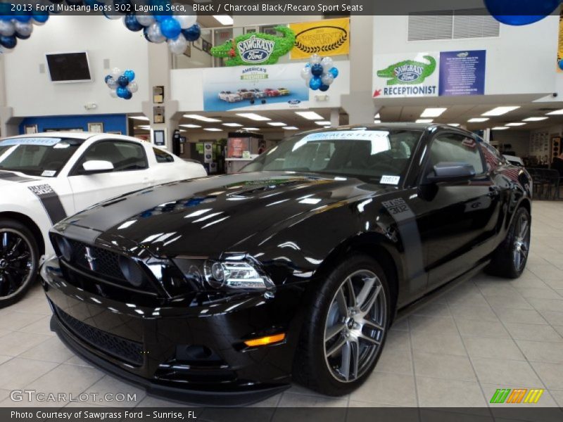 Black / Charcoal Black/Recaro Sport Seats 2013 Ford Mustang Boss 302 Laguna Seca