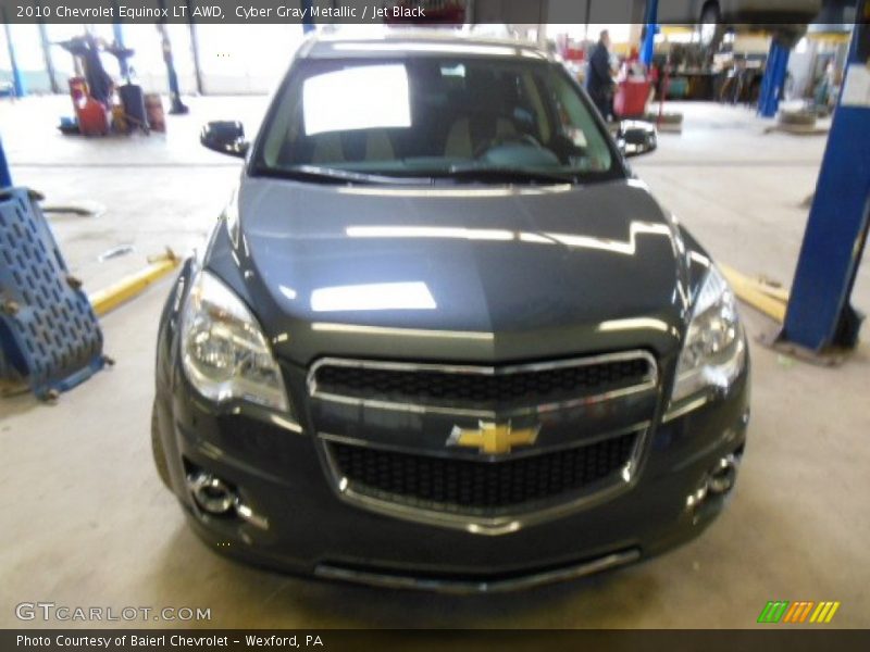 Cyber Gray Metallic / Jet Black 2010 Chevrolet Equinox LT AWD