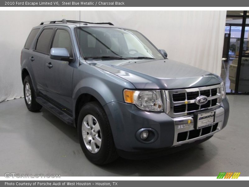Steel Blue Metallic / Charcoal Black 2010 Ford Escape Limited V6
