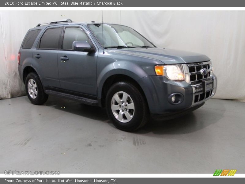 Steel Blue Metallic / Charcoal Black 2010 Ford Escape Limited V6