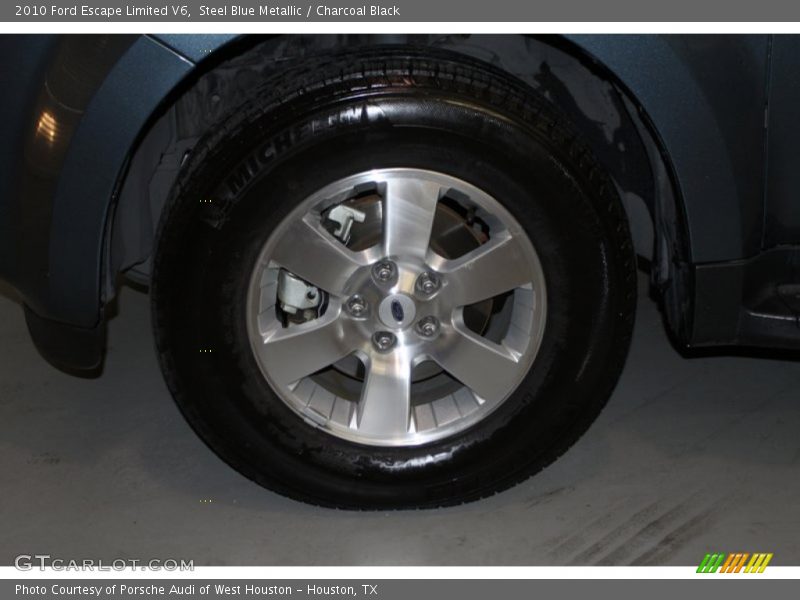 Steel Blue Metallic / Charcoal Black 2010 Ford Escape Limited V6