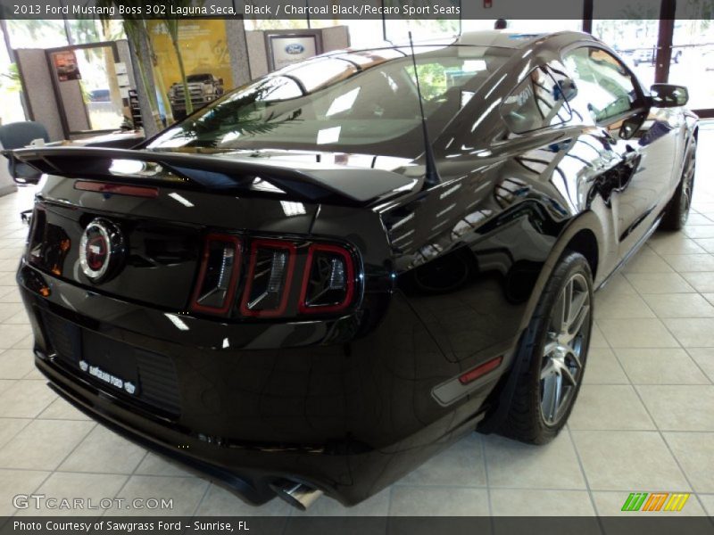 Black / Charcoal Black/Recaro Sport Seats 2013 Ford Mustang Boss 302 Laguna Seca