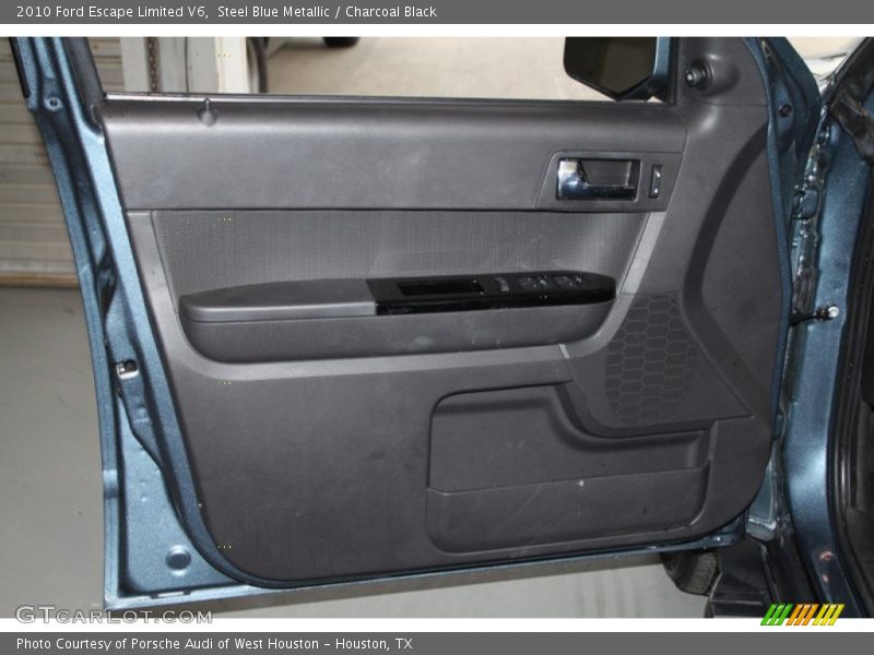 Steel Blue Metallic / Charcoal Black 2010 Ford Escape Limited V6