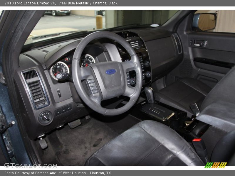 Steel Blue Metallic / Charcoal Black 2010 Ford Escape Limited V6