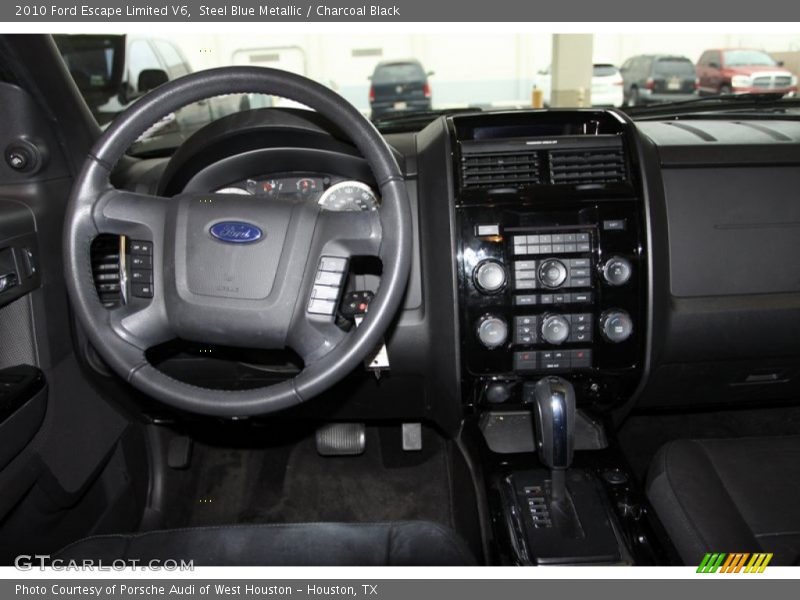 Steel Blue Metallic / Charcoal Black 2010 Ford Escape Limited V6