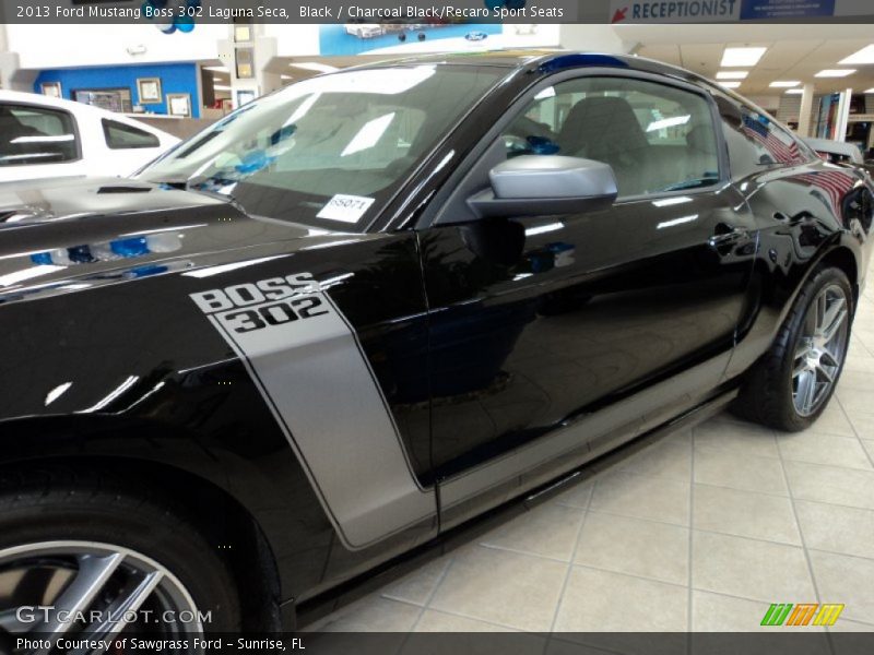 Black / Charcoal Black/Recaro Sport Seats 2013 Ford Mustang Boss 302 Laguna Seca