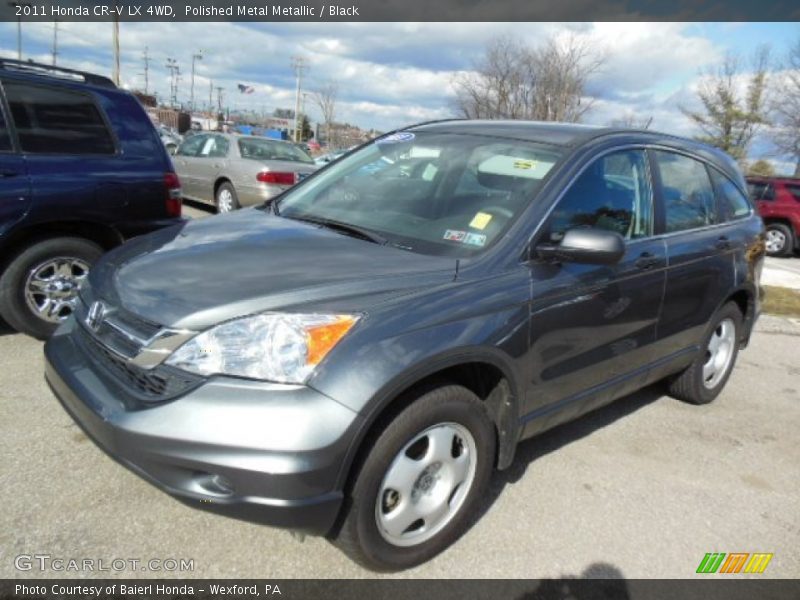 Polished Metal Metallic / Black 2011 Honda CR-V LX 4WD