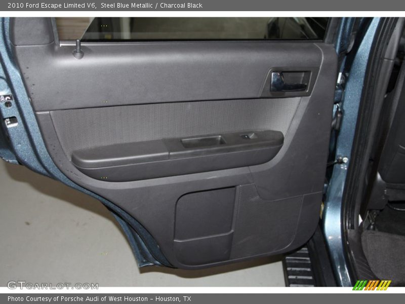 Steel Blue Metallic / Charcoal Black 2010 Ford Escape Limited V6
