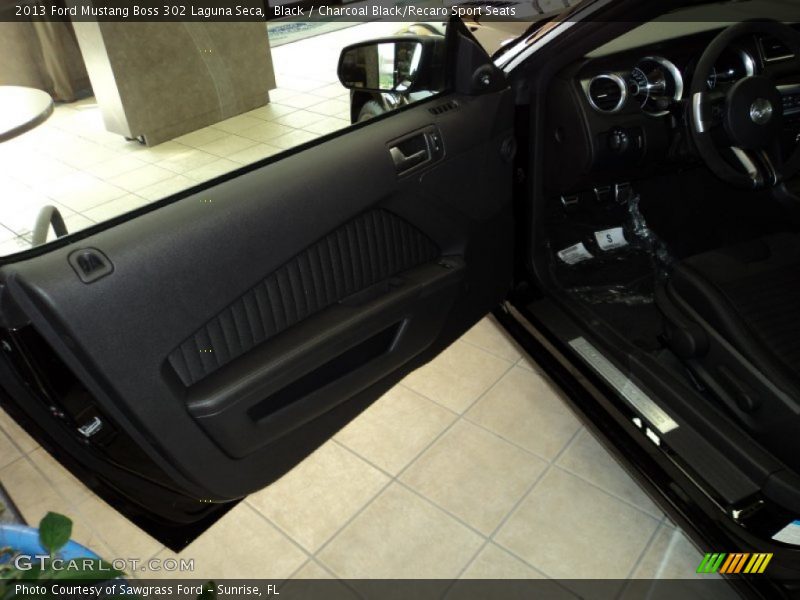 Black / Charcoal Black/Recaro Sport Seats 2013 Ford Mustang Boss 302 Laguna Seca