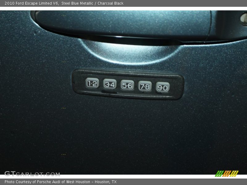 Steel Blue Metallic / Charcoal Black 2010 Ford Escape Limited V6