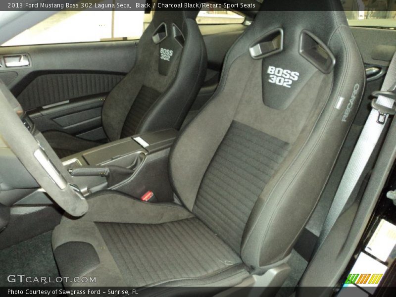 Black / Charcoal Black/Recaro Sport Seats 2013 Ford Mustang Boss 302 Laguna Seca