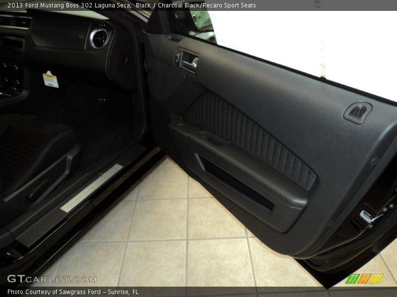 Black / Charcoal Black/Recaro Sport Seats 2013 Ford Mustang Boss 302 Laguna Seca