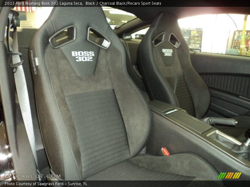 Black / Charcoal Black/Recaro Sport Seats 2013 Ford Mustang Boss 302 Laguna Seca