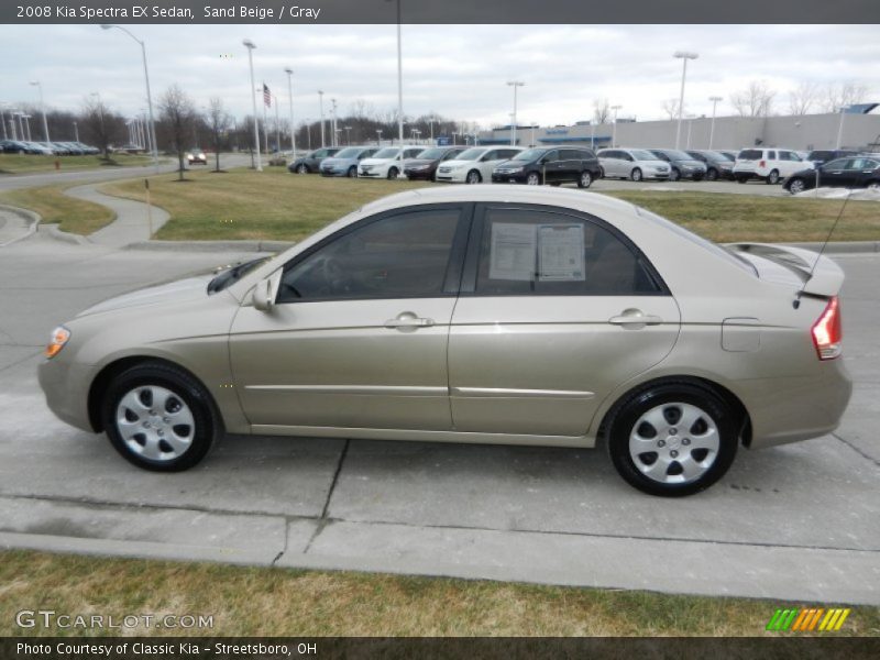 Sand Beige / Gray 2008 Kia Spectra EX Sedan