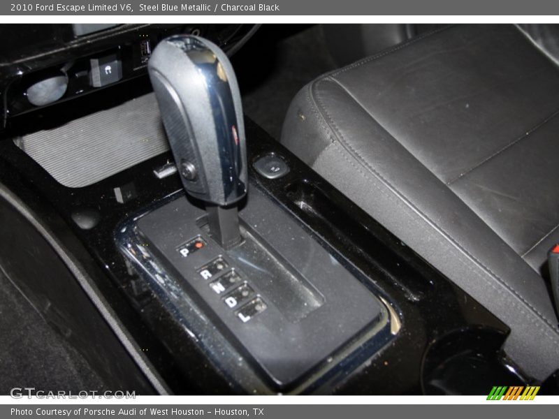Steel Blue Metallic / Charcoal Black 2010 Ford Escape Limited V6