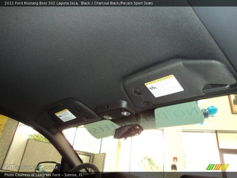 Black / Charcoal Black/Recaro Sport Seats 2013 Ford Mustang Boss 302 Laguna Seca