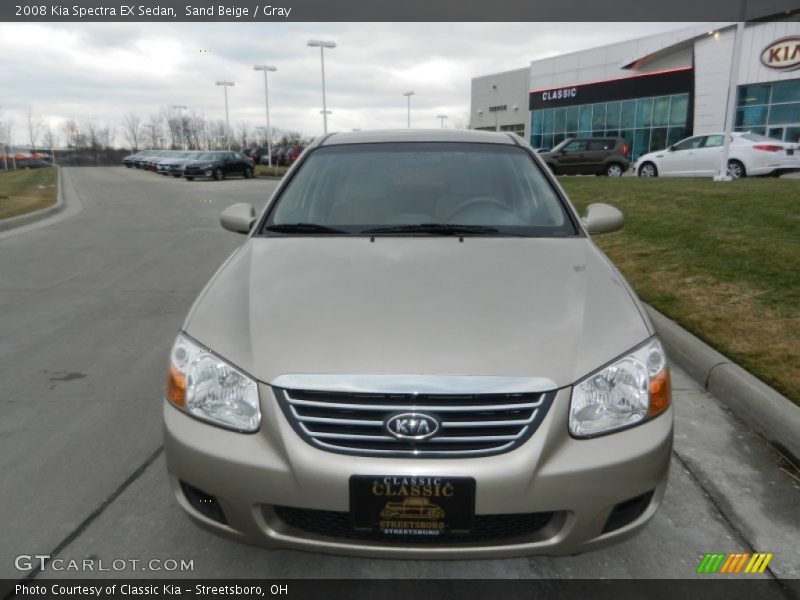 Sand Beige / Gray 2008 Kia Spectra EX Sedan