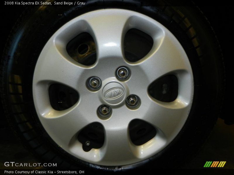 Sand Beige / Gray 2008 Kia Spectra EX Sedan