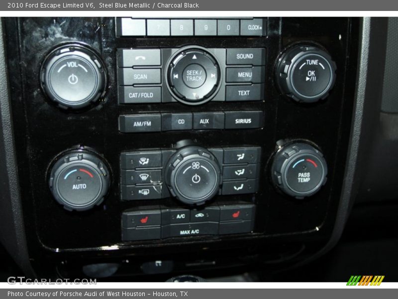 Steel Blue Metallic / Charcoal Black 2010 Ford Escape Limited V6