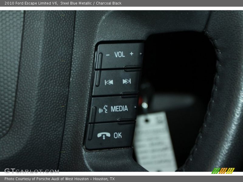 Steel Blue Metallic / Charcoal Black 2010 Ford Escape Limited V6